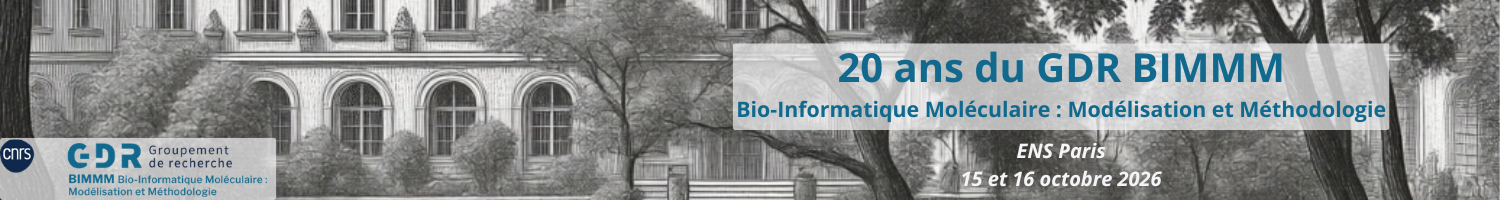 20 ans du GDR BIMMM (Bio-Informatique Moléculaire : Modélisation et Méthodologie)>