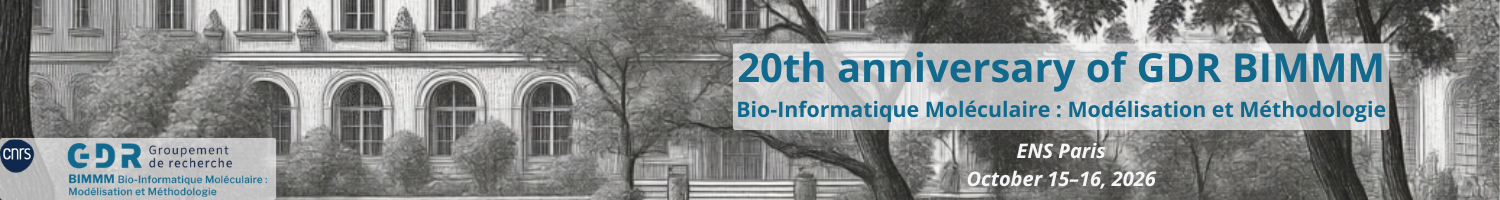 20 ans du GDR BIMMM (Bio-Informatique Moléculaire : Modélisation et Méthodologie)>